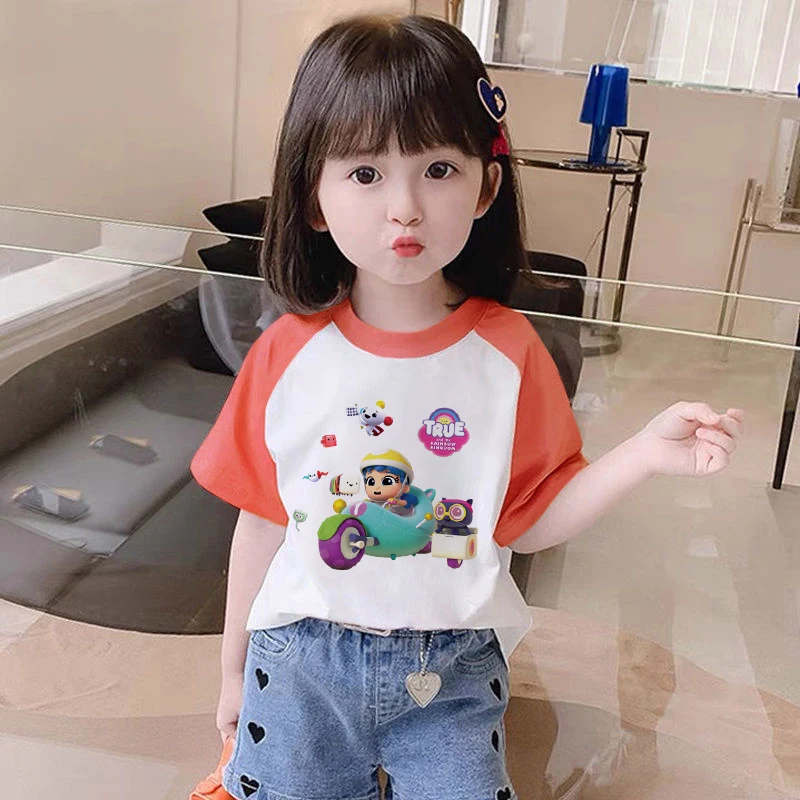 Kids Girl T Shirt Baby Rainbow Kingdom Tops Toddler Tees Clothes Children Clothing Cartoon T-shirt Short Sleeve Casual Wear
Kids Girl T Shirt Baby Rainbow Kingdom Tops Toddler Tees Clothes Children Clothing Cartoon T-shirt Short Sleeve Casual Wear
