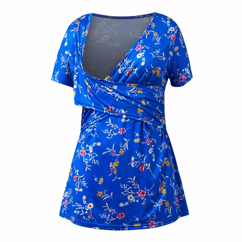 Breastfeeding Shirt Maternity Clothes Summer Printed V Neck Pregnancy Tops for Pregnant Women Nursing Wear
Breastfeeding Shirt Maternity Clothes Summer Printed V Neck Pregnancy Tops for Pregnant Women Nursing Wear