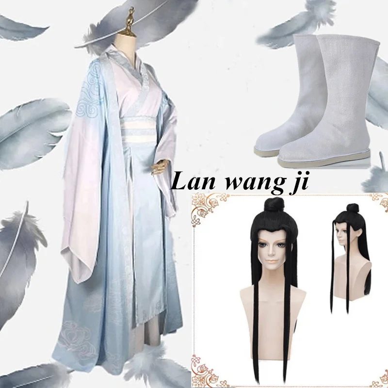 Lan Wangji Cosplay Costume Mo Dao Zu Shi Original Lan Zhan Ancient Costume Wig Wei Wuxian Yiling Patriarch costume+ wigs +boots
Lan Wangji Cosplay Costume Mo Dao Zu Shi Original Lan Zhan Ancient Costume Wig Wei Wuxian Yiling Patriarch costume+ wigs +boots
