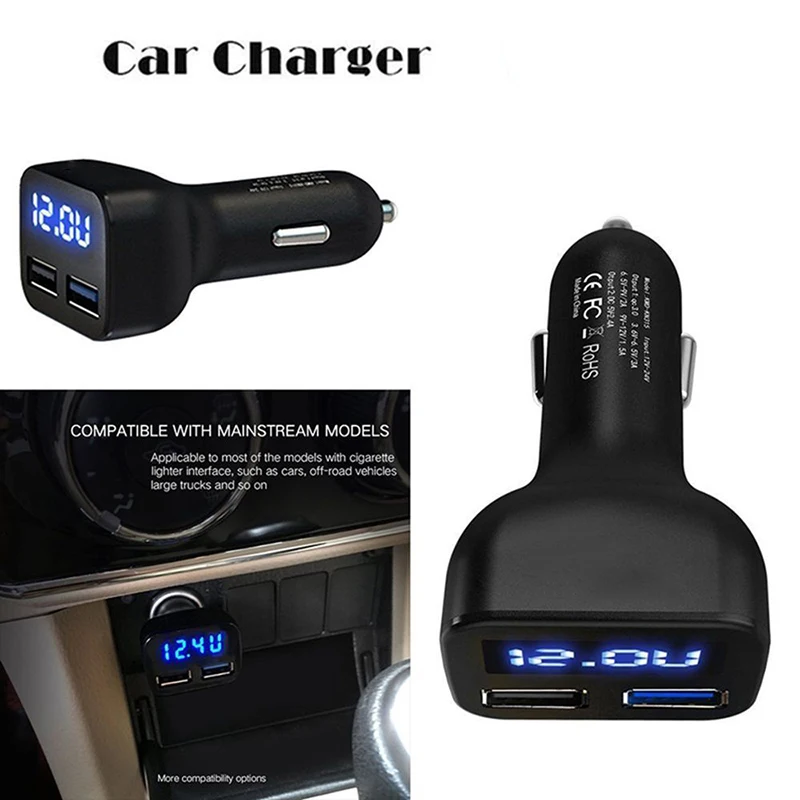 Светодиодный Дисплей двойной Порты USB авто сигареты Зарядное устройство с Вольт Ампер метр 12-24V
Светодиодный Дисплей двойной Порты USB авто сигареты Зарядное устройство с Вольт Ампер метр 12-24V