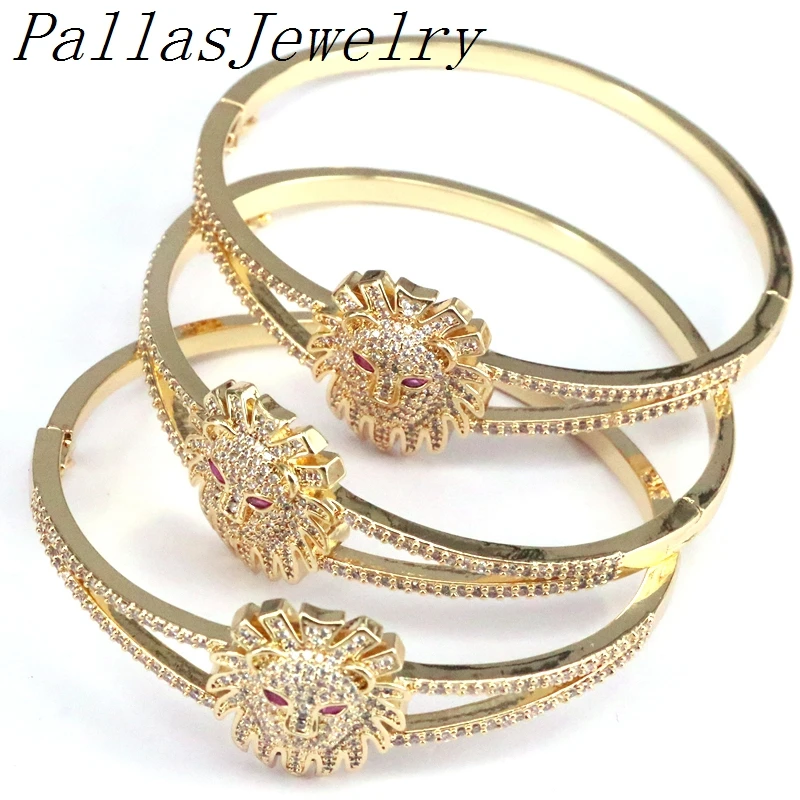 3Pcs 2021 Fashion Luxury Cz Zircon Lion Head Bracelet High Quality Lion Brass Copper Bangle Jewelry
3Pcs 2021 Fashion Luxury Cz Zircon Lion Head Bracelet High Quality Lion Brass Copper Bangle Jewelry