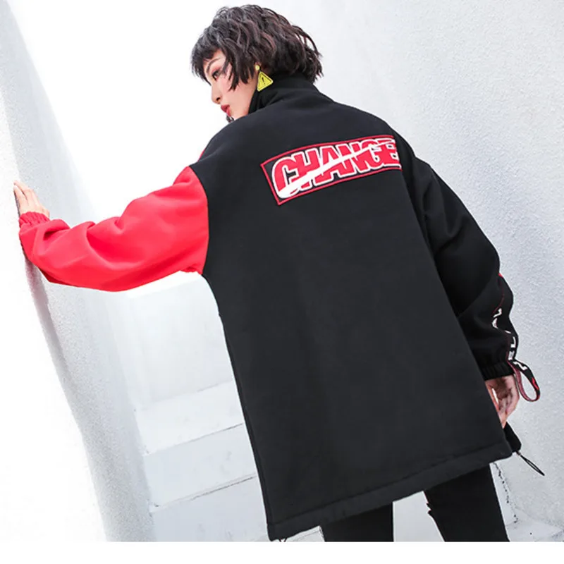 Vefadisa Pocket Pullovers Sweatshirt Woman 2019 Winter Letter Embroidery Sweatshirt Thick Warm Black Sweatshirt QYF1042
Vefadisa Pocket Pullovers Sweatshirt Woman 2019 Winter Letter Embroidery Sweatshirt Thick Warm Black Sweatshirt QYF1042