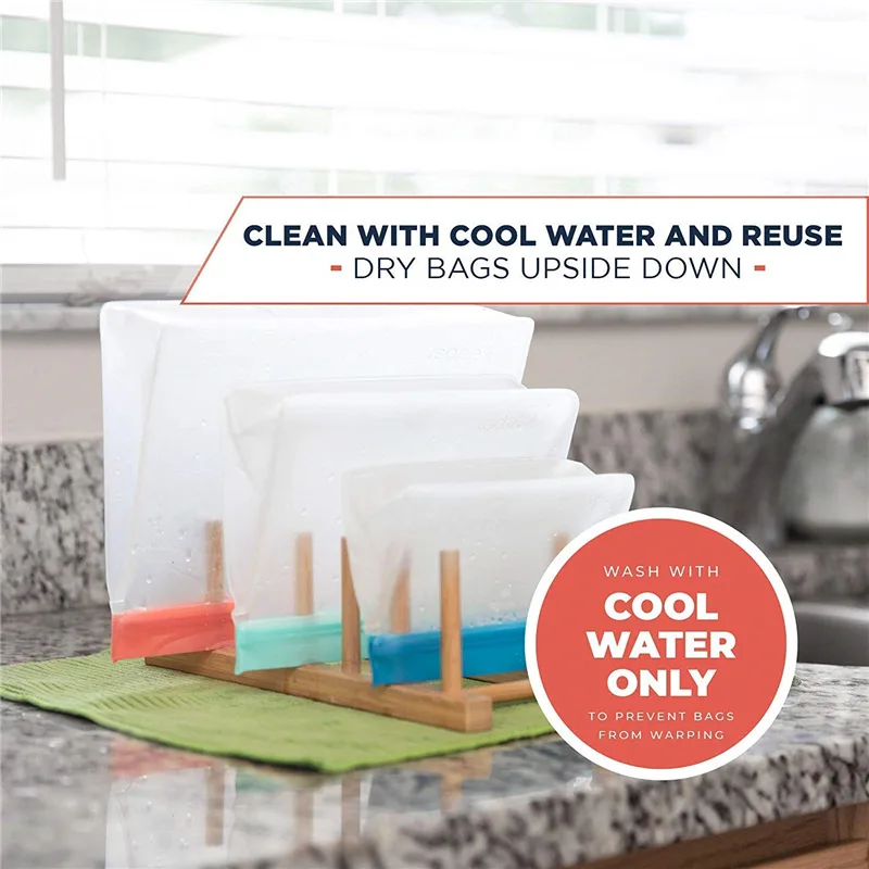 1/2/3/6PCS Silicone Bag PEVA Silicone Food Storage Bag Containers Leakproof Reusable Shut Bag Fresh Bag Food Storage Bag
1/2/3/6PCS Silicone Bag PEVA Silicone Food Storage Bag Containers Leakproof Reusable Shut Bag Fresh Bag Food Storage Bag