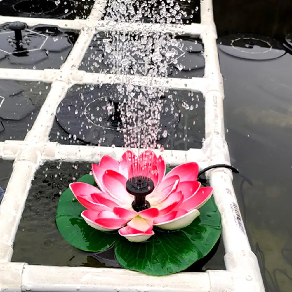 Solar Lotus Flower Fountain Water Pump Courtyard Landscape Garden Pond Decor Fountain
Solar Lotus Flower Fountain Water Pump Courtyard Landscape Garden Pond Decor Fountain