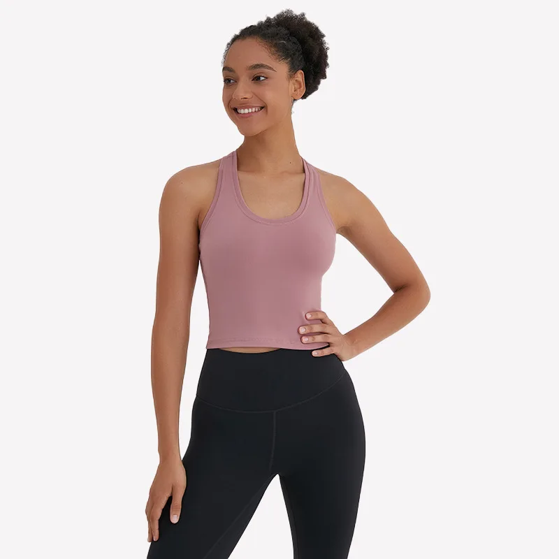 Women Plain Yoga Crop Tops Sport Tank Top Exercise Four-Ways Stretchy Fitness Vest Workout Clothes
Women Plain Yoga Crop Tops Sport Tank Top Exercise Four-Ways Stretchy Fitness Vest Workout Clothes