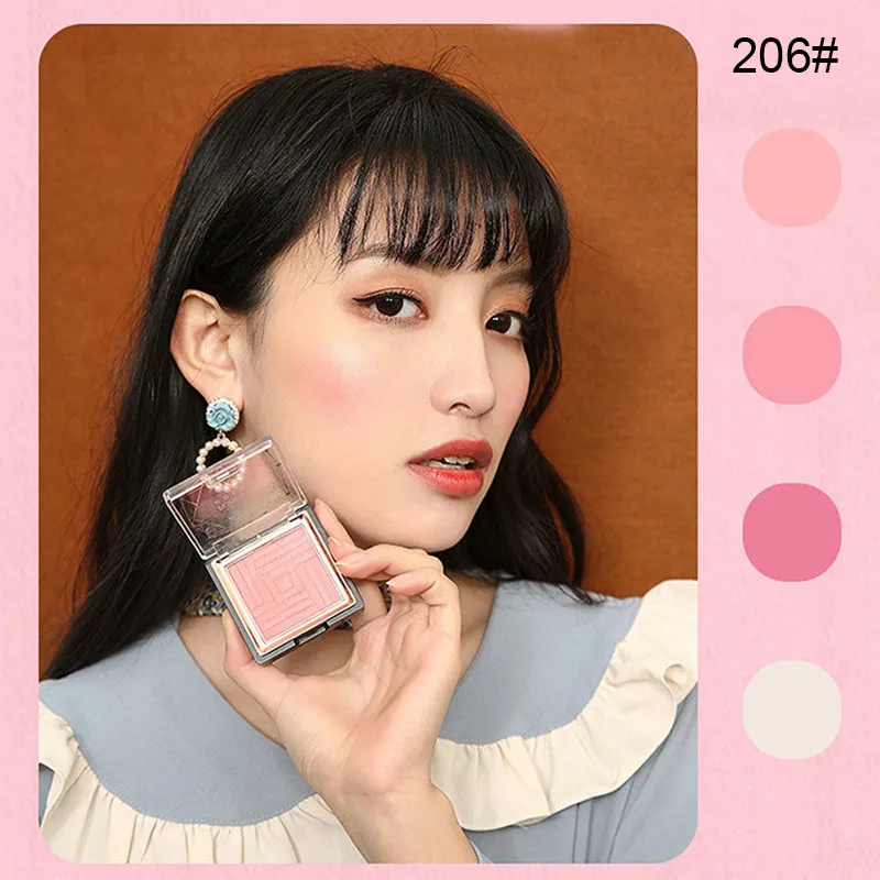 Cheek Blusher Easy to Blush Makeup Not Sticky Brighten Fine Silky Powder Women Cosmetic ZGOOD 
Cheek Blusher Easy to Blush Makeup Not Sticky Brighten Fine Silky Powder Women Cosmetic ZGOOD