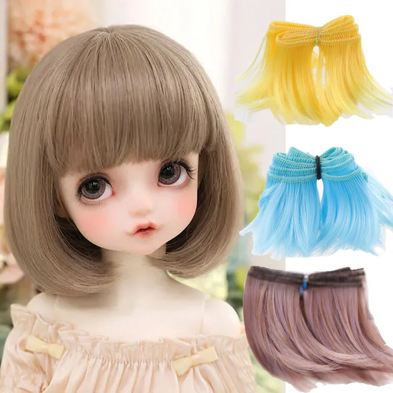 BJD Doll Toy Chemical Fiber Wig Hair Curtain Red Yellow Blue White Purple Black Slightly Warped Short Hair
BJD Doll Toy Chemical Fiber Wig Hair Curtain Red Yellow Blue White Purple Black Slightly Warped Short Hair