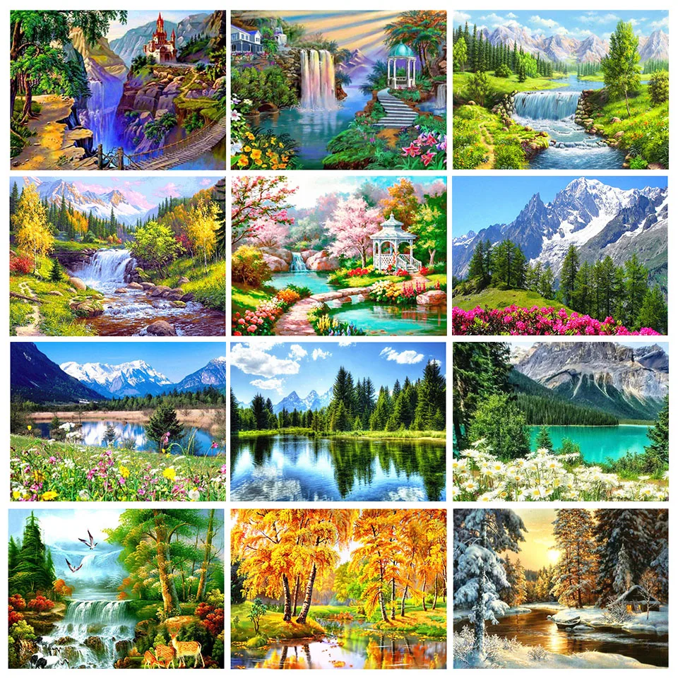 DIY 5D Diamond Painting Full Drill Square/Round Scenery Diamond Embroidery Sale Cross Stitch Spring Landscape Wall Decor
DIY 5D Diamond Painting Full Drill Square/Round Scenery Diamond Embroidery Sale Cross Stitch Spring Landscape Wall Decor