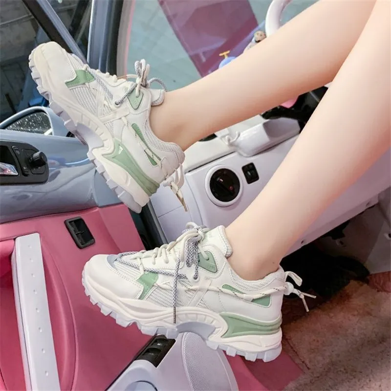 2021 Spring Autumn Breathable Mesh Women Vulcanize Shoes Chunky Outdoor Sneakers Reflective Platform Dad Shoes Basket Femme
2021 Spring Autumn Breathable Mesh Women Vulcanize Shoes Chunky Outdoor Sneakers Reflective Platform Dad Shoes Basket Femme