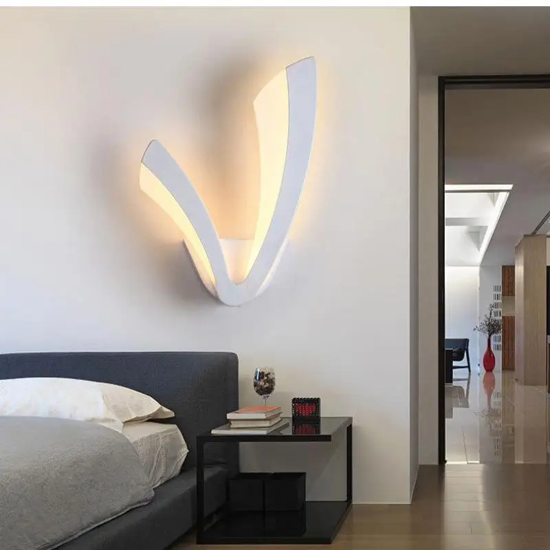 Простой Креативный светодиодный настенный светильник V, индивидуальное прикроватное освещение для спальни, комнатное бра, настенные светильники
Простой Креативный светодиодный настенный светильник V, индивидуальное прикроватное освещение для спальни, комнатное бра, настенные светильники