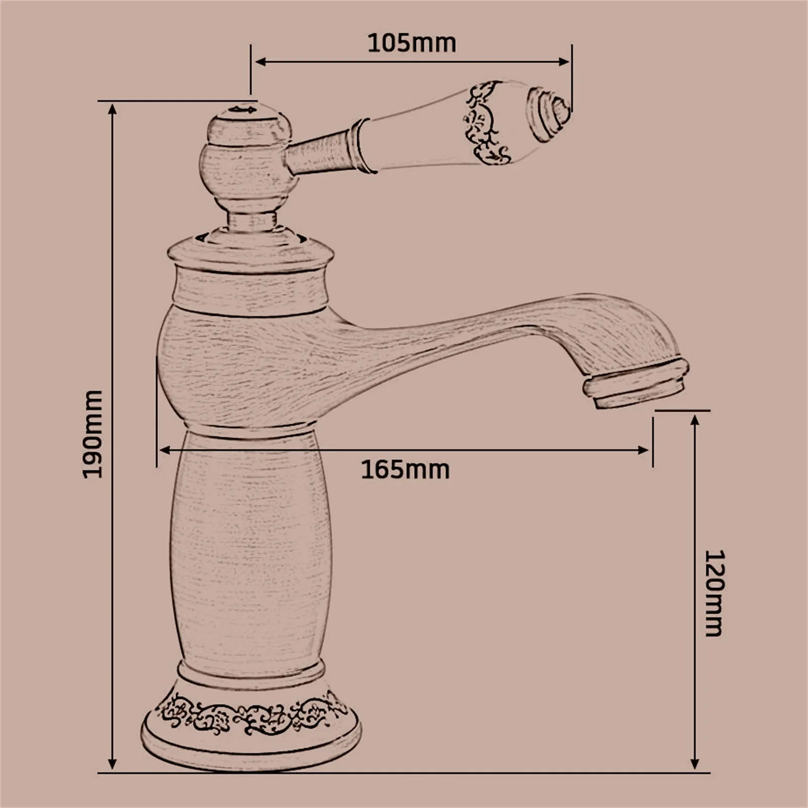 Vintage Classic Bathroom Sink Mixer Tall Single Lever Faucet In Floral Ceramic Basin Faucets Bathroom Accessories
Vintage Classic Bathroom Sink Mixer Tall Single Lever Faucet In Floral Ceramic Basin Faucets Bathroom Accessories