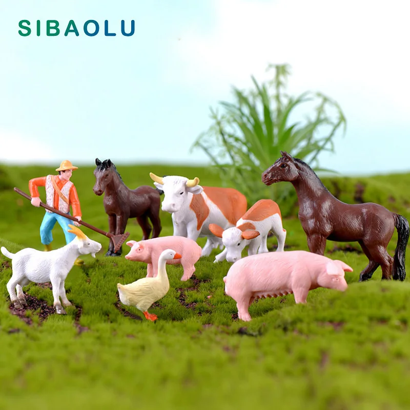 DIY Farmland Worker Pig Horse Duck Cow Sheep Animal Model Figurine Goat Home Decor Miniature Fairy Garden Decoration Accessories
DIY Farmland Worker Pig Horse Duck Cow Sheep Animal Model Figurine Goat Home Decor Miniature Fairy Garden Decoration Accessories