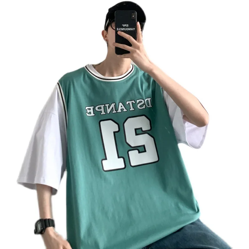 Short-sleeved T shirt male summer new boys T-shirt popular logo trend INS leisure jokey looseHarajuku Hong Kong wind half sleeve
Short-sleeved T shirt male summer new boys T-shirt popular logo trend INS leisure jokey looseHarajuku Hong Kong wind half sleeve