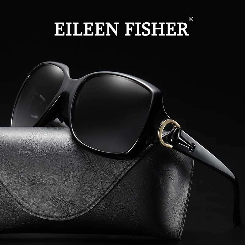 Фото EILEEN FISHER Роскошные Винтажные Солнцезащитные очки кошачий глаз женские брендовые