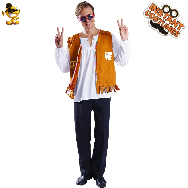 Men's 60's 70's Hippie Costume Party Role Playing Fancy Dress Up Holiday Cosplay Retro Hippy Suit for Adult Male
Men's 60's 70's Hippie Costume Party Role Playing Fancy Dress Up Holiday Cosplay Retro Hippy Suit for Adult Male