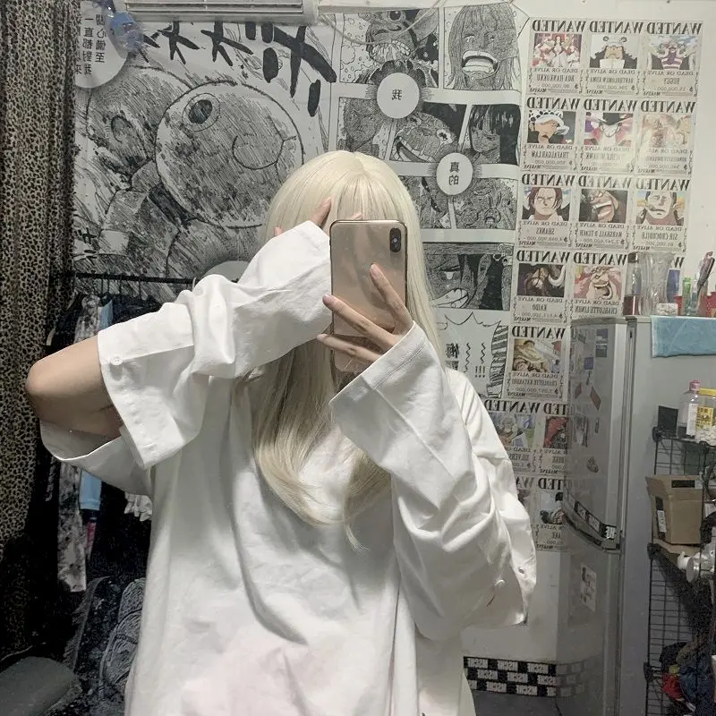 Gothic Punk T-shirt Women Long Sleeves Detachable Oversized Pure Summer T-shirts Black White Hip Hop Harajuku Female Top Tshirt
Gothic Punk T-shirt Women Long Sleeves Detachable Oversized Pure Summer T-shirts Black White Hip Hop Harajuku Female Top Tshirt