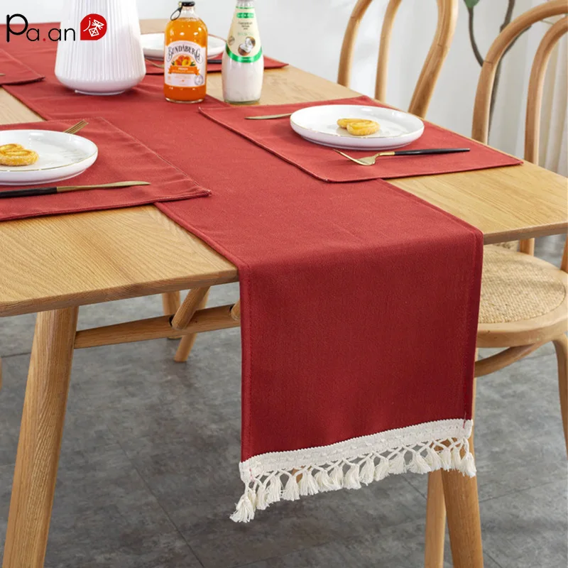 Retro Nostalgia Waterproof Table Runner with Lace Tassel Home Placemat Tablecloth Desk Cover Soft Dirt-resistant Easy To Wash
Retro Nostalgia Waterproof Table Runner with Lace Tassel Home Placemat Tablecloth Desk Cover Soft Dirt-resistant Easy To Wash