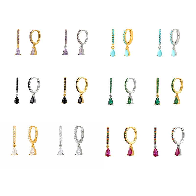 YUXINTOME 925 Sterling Silver Ear Buckle Water Drop Hoop Earring For Women Rainbow Pave Crystal Pendant Earrings Fashion Jewelry
YUXINTOME 925 Sterling Silver Ear Buckle Water Drop Hoop Earring For Women Rainbow Pave Crystal Pendant Earrings Fashion Jewelry