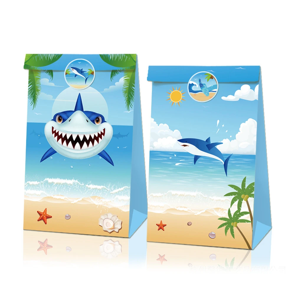 X12 Shark Bag Paper Gift Bag With X18 Stickers 150G Quality Environmental Kraft Paper Food Bag Gift Paper Packing
X12 Shark Bag Paper Gift Bag With X18 Stickers 150G Quality Environmental Kraft Paper Food Bag Gift Paper Packing