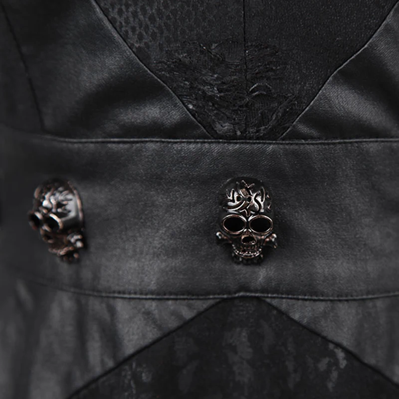 PUNK RAVE Women's Gothic Asymmetric V-neck Skull Irregular Sleeveless Party Club Black Dress Casual Women Clothing
PUNK RAVE Women's Gothic Asymmetric V-neck Skull Irregular Sleeveless Party Club Black Dress Casual Women Clothing