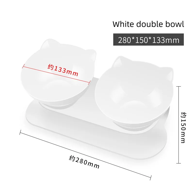 Non-Slip Double Cat Bowl Dog Bowl With Stand Pet Feeding Cat Water Bowl For Cats Food Pet Bowls For Dogs Feeder Product Supplies 
Non-Slip Double Cat Bowl Dog Bowl With Stand Pet Feeding Cat Water Bowl For Cats Food Pet Bowls For Dogs Feeder Product Supplies