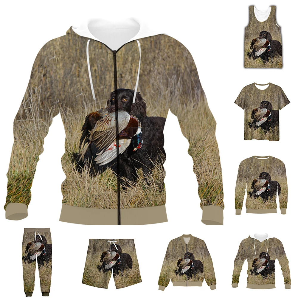 New Funny 3D Full Print Spaniel Hunting T-shirt/Sweatshirt/Zip Hoodies/Thin Jacket/Pants Four Seasons Casual Suit V49
New Funny 3D Full Print Spaniel Hunting T-shirt/Sweatshirt/Zip Hoodies/Thin Jacket/Pants Four Seasons Casual Suit V49