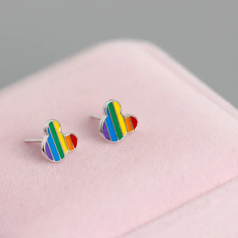 OUFEI Small Stud Earrings Mouse Lovely 925 Sterling Silver Earrings For Women Rainbow Korea Fashion Earrings Simple
OUFEI Small Stud Earrings Mouse Lovely 925 Sterling Silver Earrings For Women Rainbow Korea Fashion Earrings Simple