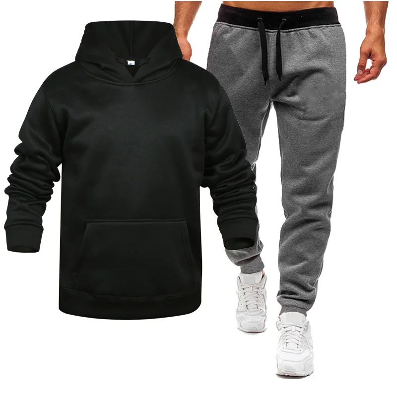 New hoodie suit sportswear men's fleece warm Sweatshirt solid color jogging men's sportswear sports suit two-piece jacket
New hoodie suit sportswear men's fleece warm Sweatshirt solid color jogging men's sportswear sports suit two-piece jacket
