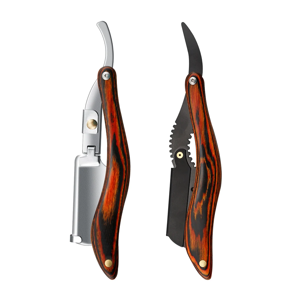 Manual Barber Haircut Razor Beard Eyebrow Shaving Tool Replaceable Blade Wood Handle Hair Removal Tools Men's Shaving Razor
Manual Barber Haircut Razor Beard Eyebrow Shaving Tool Replaceable Blade Wood Handle Hair Removal Tools Men's Shaving Razor