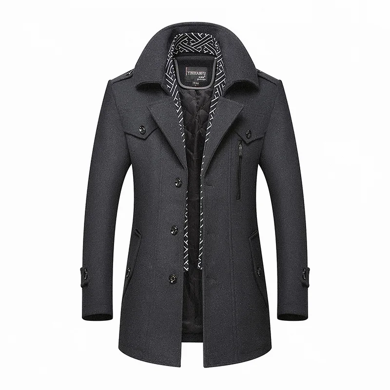 Men's Winter Woolen Coat 2021 Men's New Casual Brand Colorful Woolen Blends Overcoat Male Overcoat
Men's Winter Woolen Coat 2021 Men's New Casual Brand Colorful Woolen Blends Overcoat Male Overcoat