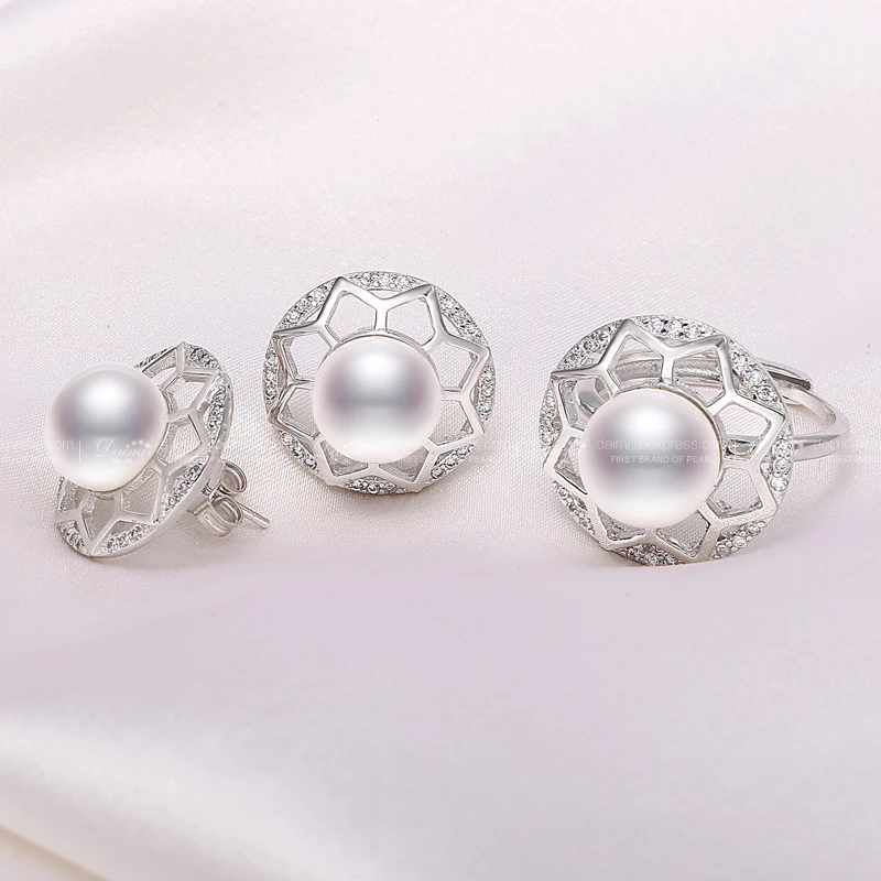 DMSFP042 9-10/10-11mm Freshwater Pearl Jewelry Sets 925 Sterling Silver Pendant/Earrings For Women Gift
DMSFP042 9-10/10-11mm Freshwater Pearl Jewelry Sets 925 Sterling Silver Pendant/Earrings For Women Gift