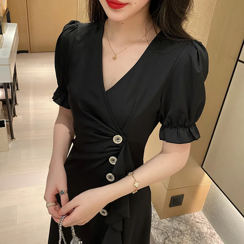 Sexy A-line Skirt Chiffon Platycodon Ruffle Skirt 2020 Summer Trumpet Sleeve Waist Show Thin Temperament Super Fairy Black Skirt
Sexy A-line Skirt Chiffon Platycodon Ruffle Skirt 2020 Summer Trumpet Sleeve Waist Show Thin Temperament Super Fairy Black Skirt