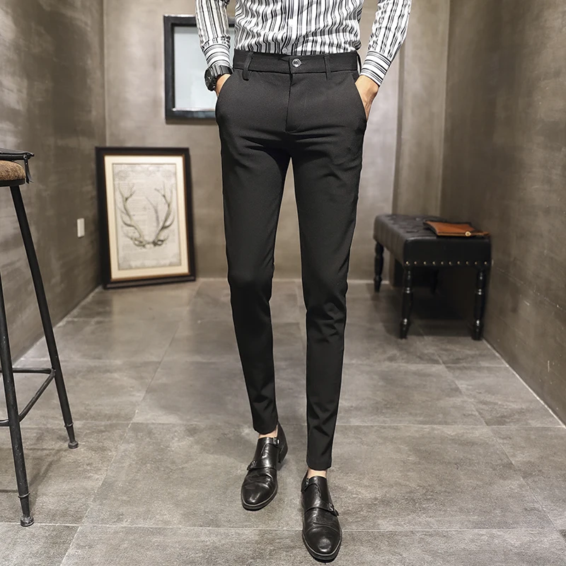 2020 New Pants Men's Korean Version Fashion Slim Fit Casual Pants Male Suit Pants Black Boys Autumn Pants Suit Trousers for Men
2020 New Pants Men's Korean Version Fashion Slim Fit Casual Pants Male Suit Pants Black Boys Autumn Pants Suit Trousers for Men