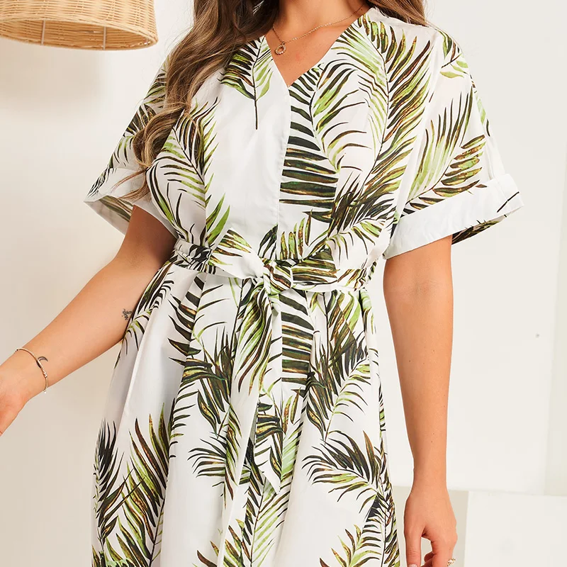 2021 Summer Dress Women Floral Print A-line Batwing Short Sleeve High Waist Sashes Maxi Dress Elegant Office Lady Dresses
2021 Summer Dress Women Floral Print A-line Batwing Short Sleeve High Waist Sashes Maxi Dress Elegant Office Lady Dresses
