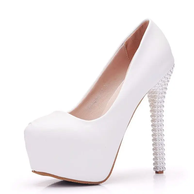women pumps wedding Party banquet PU Rhinestones Slip On 14CM Thin High Heels Round Toe high heels women shoes size 35-42 white
women pumps wedding Party banquet PU Rhinestones Slip On 14CM Thin High Heels Round Toe high heels women shoes size 35-42 white
