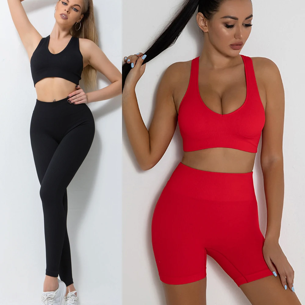 Women Yoga Set Fitness Suit Gym Clothing Seamless Sport Bra High Waist Jogging Athletic Leggings Sport Shorts Set Sportswear
Women Yoga Set Fitness Suit Gym Clothing Seamless Sport Bra High Waist Jogging Athletic Leggings Sport Shorts Set Sportswear