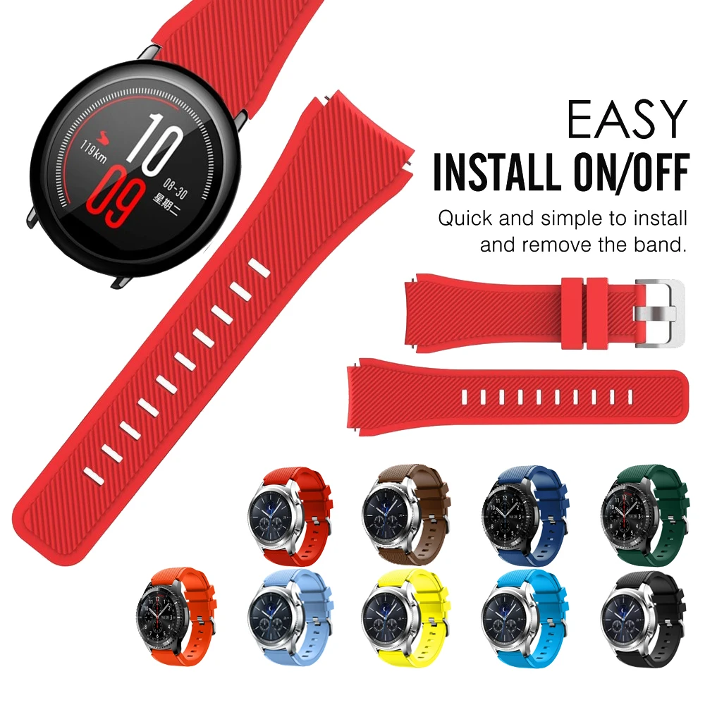 Цветной ремешок для часов Xiaomi Huami Amazfit Pace, силиконовый браслет для Amazfit 2/2S Stratos pace
Цветной ремешок для часов Xiaomi Huami Amazfit Pace, силиконовый браслет для Amazfit 2/2S Stratos pace