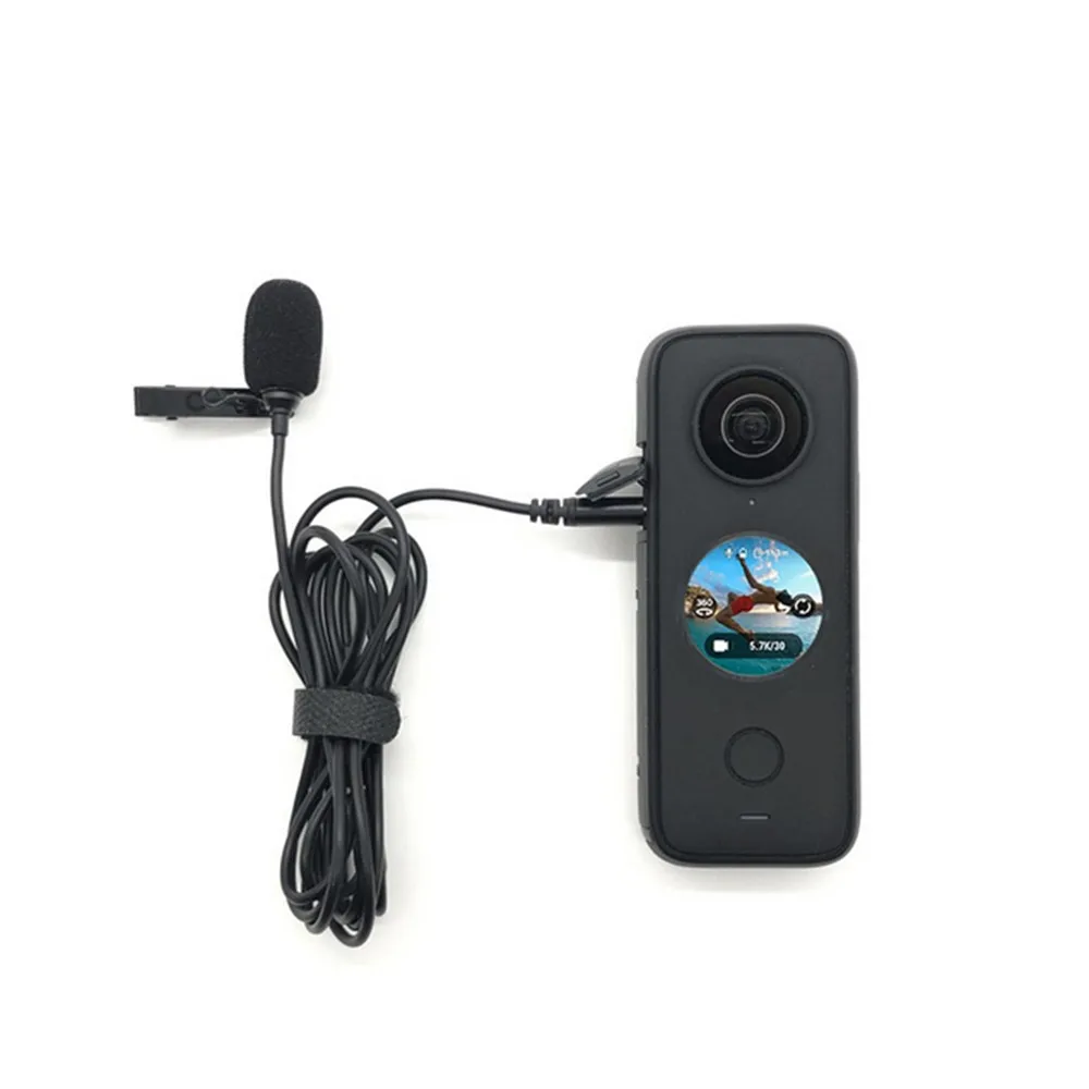 Mini Type-C Lavalier Clip Microphone Wired Recording Microphone for Insta360 ONE X2 Camera Accessories
Mini Type-C Lavalier Clip Microphone Wired Recording Microphone for Insta360 ONE X2 Camera Accessories