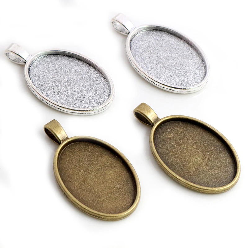 10pcs 20x30mm 22x30mm Inner Size Antique Silver Plated Bronze Simple Style Cameo Cabochon Base Setting Charms Pendant findings
10pcs 20x30mm 22x30mm Inner Size Antique Silver Plated Bronze Simple Style Cameo Cabochon Base Setting Charms Pendant findings