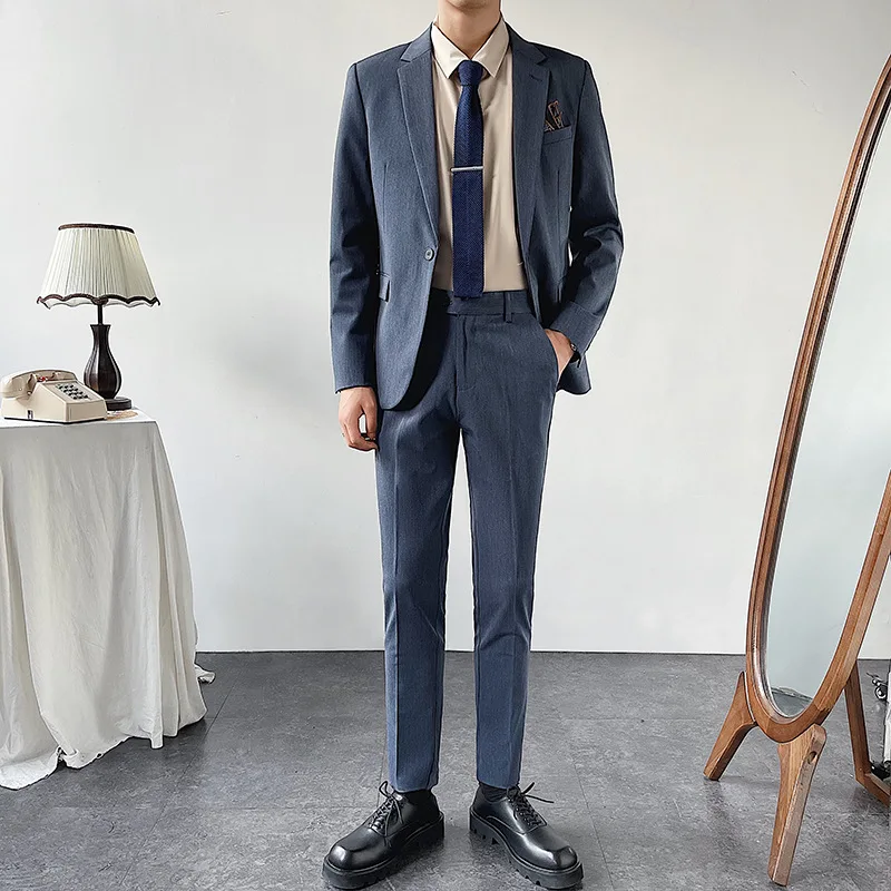OIMG Lightly cooked suits, business casual suits, British one-button slim suit suits, two-piece Korean suits
OIMG Lightly cooked suits, business casual suits, British one-button slim suit suits, two-piece Korean suits