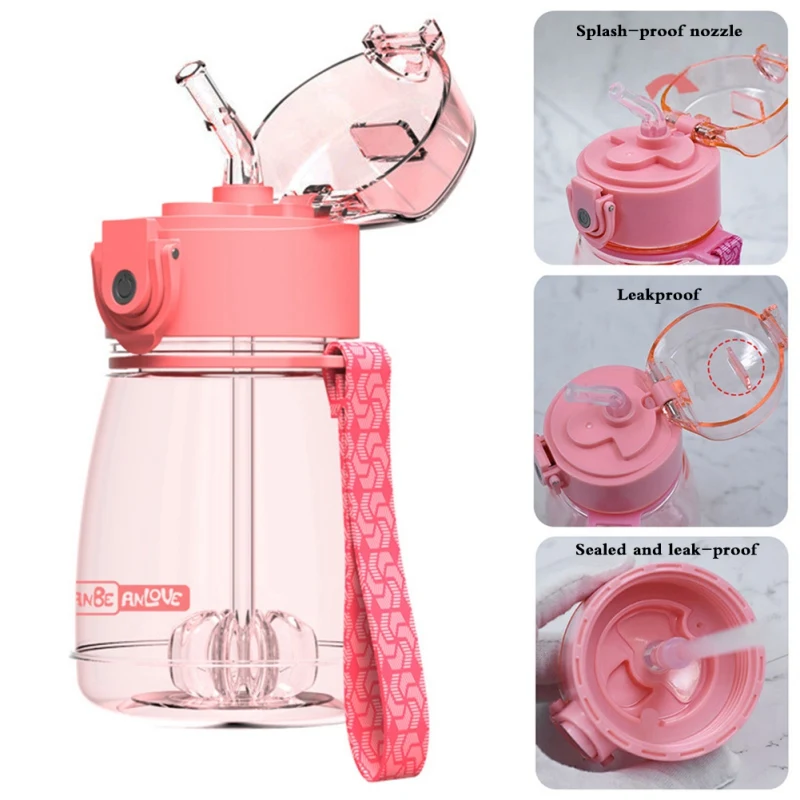 Portable Children's Water Cup Leak-proof Straw Bottle Outdoor Sport Bottles Summer Children's Drinking Cup
Portable Children's Water Cup Leak-proof Straw Bottle Outdoor Sport Bottles Summer Children's Drinking Cup