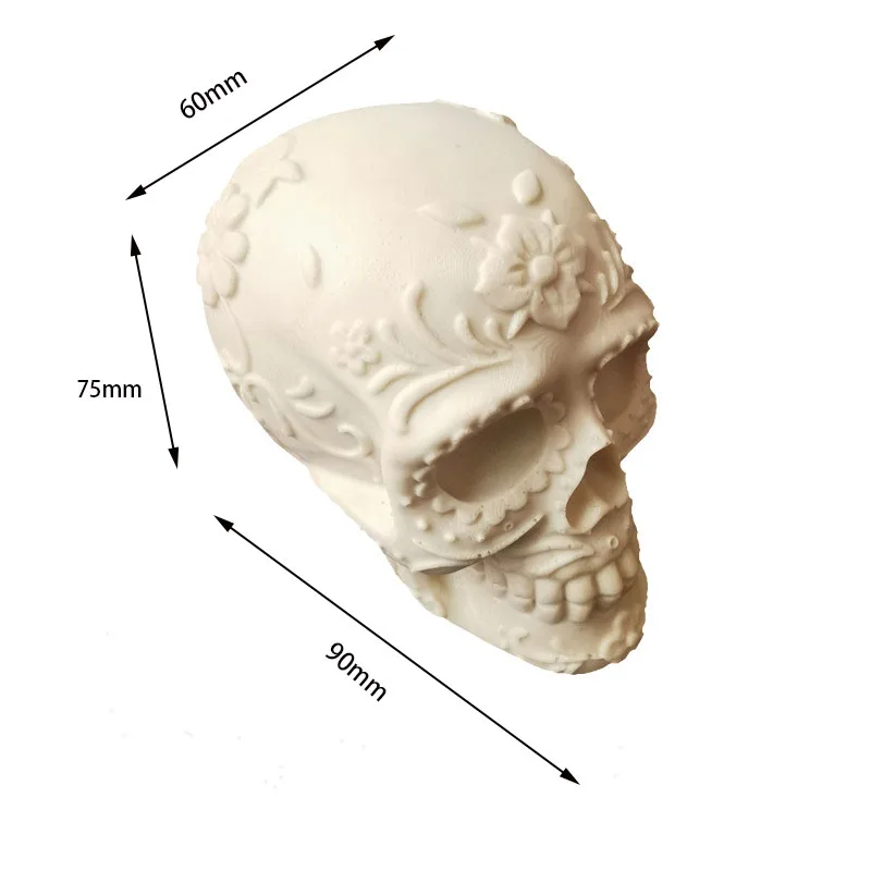 Flower skull silicone mold DIY epoxy resin craft decoration tools Halloween candle mold
Flower skull silicone mold DIY epoxy resin craft decoration tools Halloween candle mold
