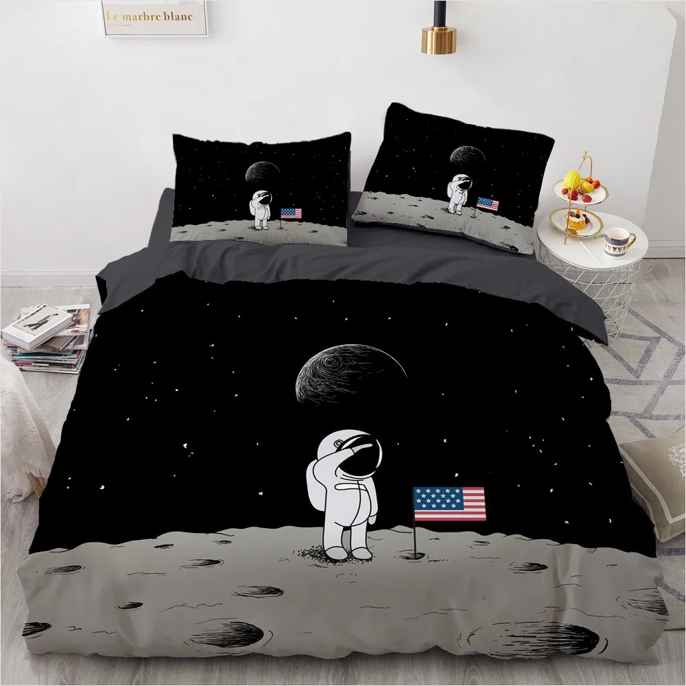 3D Custom Design Space Comforther Case Cartoon Duvet Cover Sets Pillow Covers Full Queen Double Single Size Black Beddings
3D Custom Design Space Comforther Case Cartoon Duvet Cover Sets Pillow Covers Full Queen Double Single Size Black Beddings