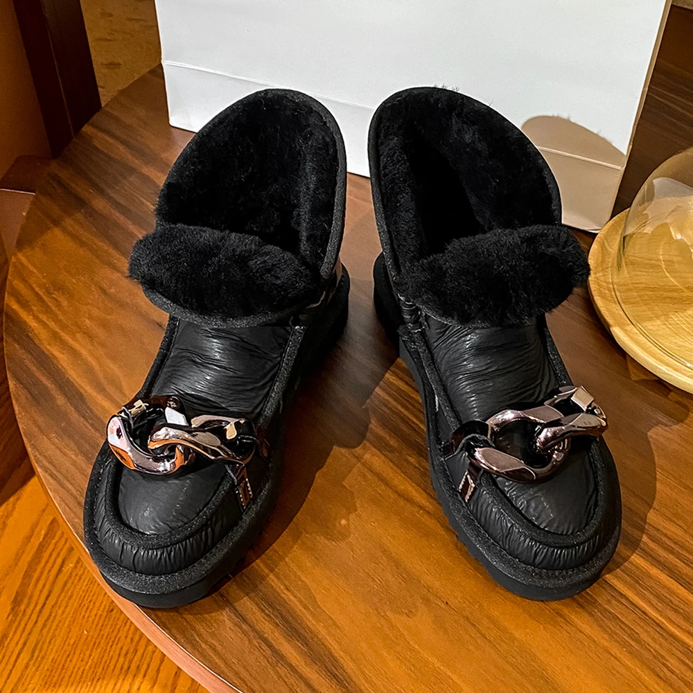 2022New Fashion Women Winter Wool 100% Ankle Boots Ladies Snow Boots Casual Furry Flats Shoes Girls Slip on Footwear Black Beige 
2022New Fashion Women Winter Wool 100% Ankle Boots Ladies Snow Boots Casual Furry Flats Shoes Girls Slip on Footwear Black Beige