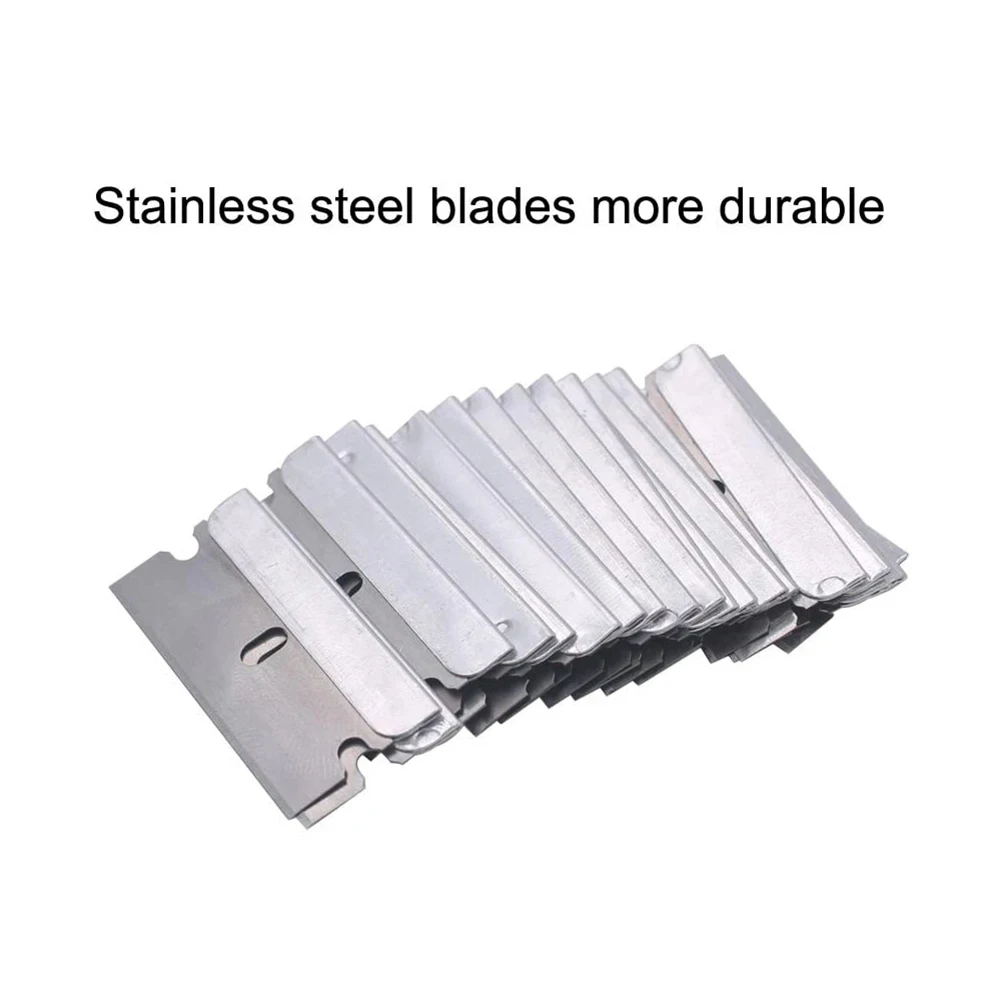 Window Glass Scraper + 20pcs Spare Blades Decorators Painting Glue Removal Tool Putty Knives Scraper Stainless Steel Spare Blade
Window Glass Scraper + 20pcs Spare Blades Decorators Painting Glue Removal Tool Putty Knives Scraper Stainless Steel Spare Blade