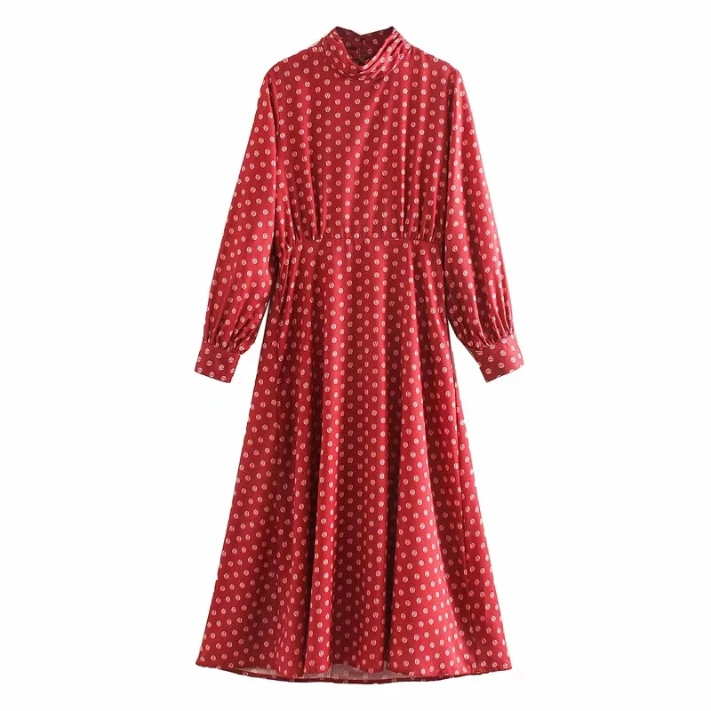 2020 Spring And Summer New Dress Fashion Casual Red Printed Midi Dress Women
2020 Spring And Summer New Dress Fashion Casual Red Printed Midi Dress Women