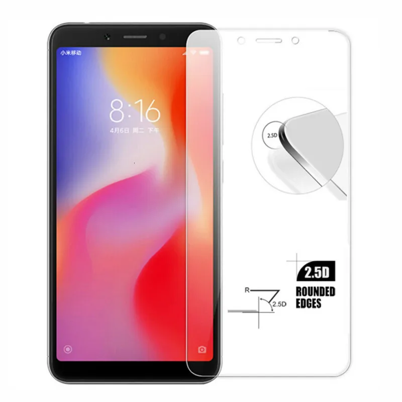 Закаленное стекло 9H для Xiaomi Redmi 6A 6 Защита экрана Note 5 5A 4 4X 4A Plus 7 Защитное