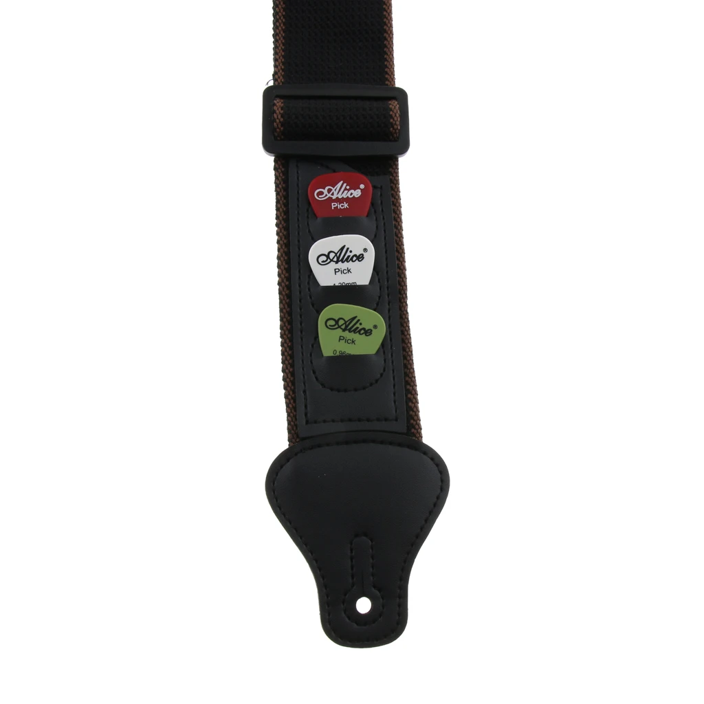 Adjustable Nylon Guitar Strap With Pick Holder For Electric Guitar, Bass, Folk Guitar Available
Adjustable Nylon Guitar Strap With Pick Holder For Electric Guitar, Bass, Folk Guitar Available