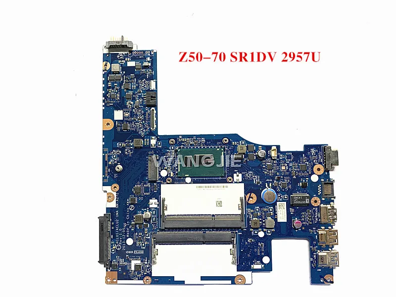 Материнская плата ACLU1/ACLU2 для ноутбука Lenovo 5B20G38593 SR1DV 2957U DDR3L 100% полностью