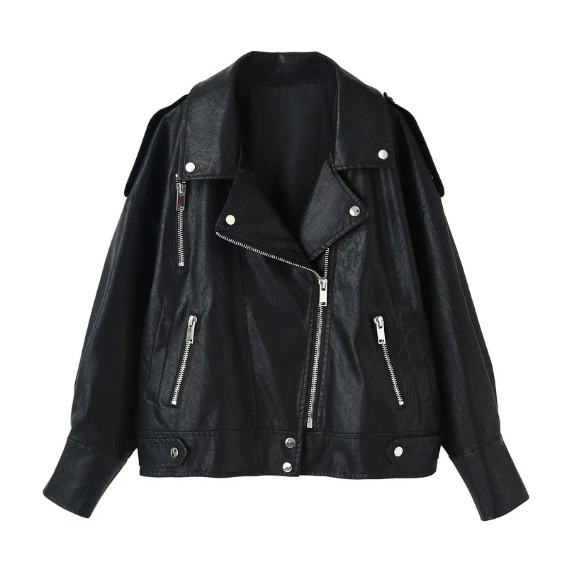 Leather Small Coat Women's Autumn New Korean Version Students Loose and Handsome Commuter Short Motorcycle Leather Jacket 2020
Leather Small Coat Women's Autumn New Korean Version Students Loose and Handsome Commuter Short Motorcycle Leather Jacket 2020